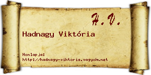 Hadnagy Viktória névjegykártya