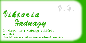 viktoria hadnagy business card