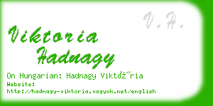 viktoria hadnagy business card